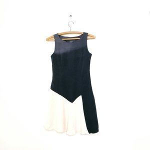 MOSCHINO | Asymmetrical Color Block Mini Dress XS